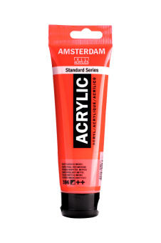 Краска акриловая Amsterdam туба 120 мл №396 Naphthol red medium