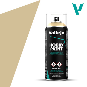 Vallejo Hobby Paint 28013 Аэрозольная грунтовка Bone White (Белая кость), 400 мл