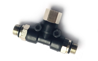 JAS 3009 Разветвитель, 1 вход (гайка), 2 выхода (штуцер)