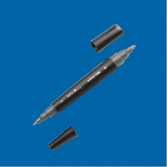 Маркер двусторонний акриловый Fat&Skinny FSTA-08 lake blue