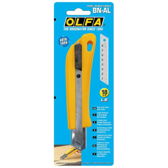 OLFA OL-BN-AL Нож с выдвижным лезвием 18 мм, автофиксатор
