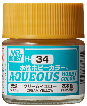 Mr. Hobby Краска 10 мл H34 CREAM YELLOW