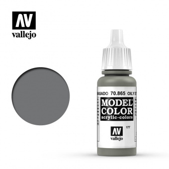 177. 70865 Краска Vallejo Model Color Oily Steel (Промасленная Сталь)
