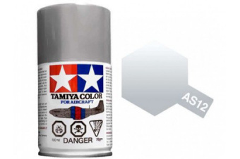 Краска Tamiya AS-12 Bare-Metal Silver (Голый металл, серебро) 100 мл
