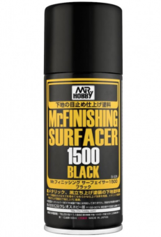 Mr. Hobby Краска-грунтовка в баллончике Mr. Finishing Surfacer 1500 Black, 170 мл