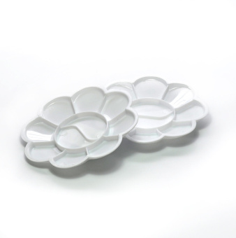 MiniWarPaint Палитра для краски ромашка маленькая, 10 ячеек