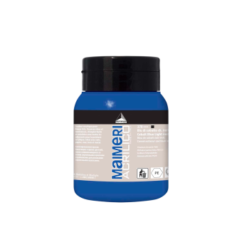 Краска акриловая Maimeri Acrilico Cobalt Blue Light - Hue (Кобальт синий светлый, имитация), 500 мл