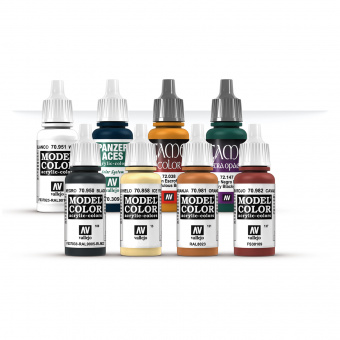 70235 Набор красок Vallejo Yu Jing, с эксклюзивной миниатюрой (8 цветов)