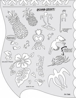Трафарет Artool ALOHA SPIRIT STENCIL (FH TM 6)