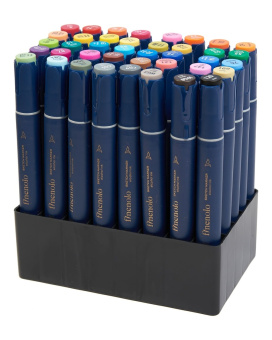 Набор спиртовых маркеров Finenolo в сумке-пенале (40 цв.)