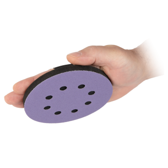 HANKO ST0006 Мягкий шлифовальный блок с креплением на руку, 125 x 8 мм