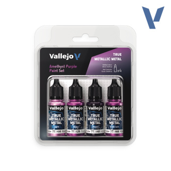 77255 Набор красок Vallejo Amethyst Purple Paint Set (4 цв.)