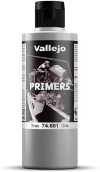 Vallejo Surface Primer Grey акриловый полиуретановый грунт серый, 200 мл