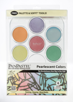 Набор PanPastel Pearlescents – Перламутры (6 цветов) с дополнительными инструментами