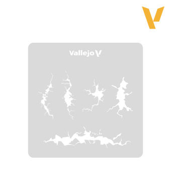 Трафарет Vallejo ST-TX001 Cracked Wall