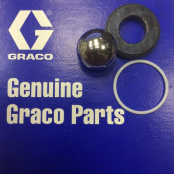 Graco 245885 Ремонтный комплект всасывающего клапана (седло, шар, пружина, уплотнения)