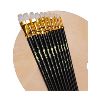 Набор кистей Roubloff №42 (Плоские кисти из щетины + палитра)