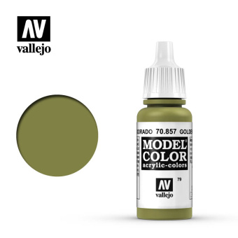 079. 70857 Краска Vallejo Model Color Golden Olive (Золотисто-Оливковый)