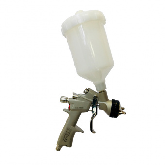 Краскопульт Ani AH1501031A 160 Clear с верхним пластиковым бачком 0,6 л, никелевый корпус