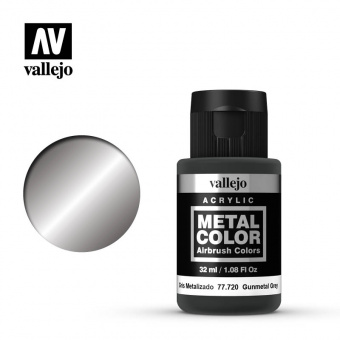 77720 Краска Vallejo Metal Color Gunmetal grey (Темно-серый)
