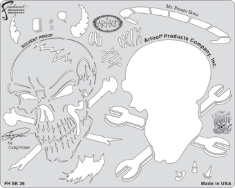 Трафарет Artool WRATH OF SKULLMASTER (FH SK26 SP)