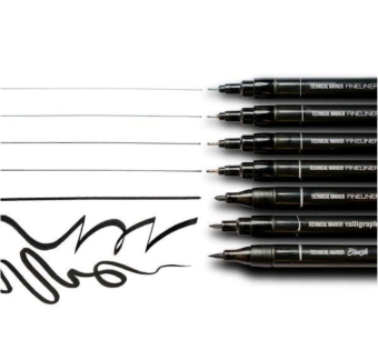 MTN Набор линеров Technical Marker 7 шт., черные