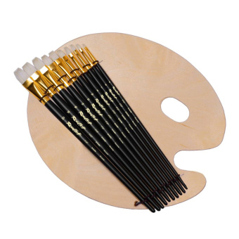 Набор кистей Roubloff №42 (Плоские кисти из щетины + палитра)