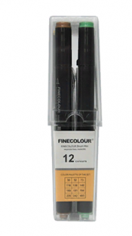 Набор Finecolour mini Brush 12 цветов