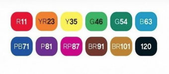 Набор маркеров Touch Twin 12 шт., городской пейзаж