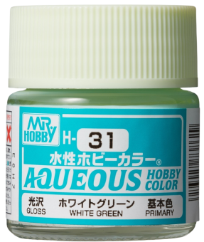 Mr. Hobby Краска 10 мл H31  WHITE GREEN