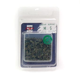 MiniWarPaint Листья зеленые в ассортименте,  0,4 г (около 550 шт.)