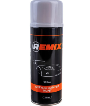 REMIX Грунт-эмаль по пластику/для бампера аэрозольный, серый, 520 мм