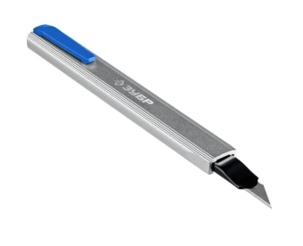 ЗУБР 09152 Нож с автостопом ПРО-9А 9 мм, сегментированное лезвие