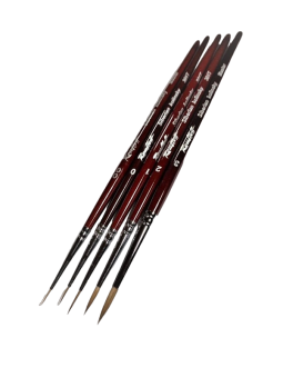 Кисть Roubloff серии 301T Master №3, круглая, колонок, короткая ручка