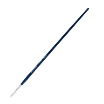 Кисть Альбатрос серии Байкал, щетина, плоская №6, длинная ручка