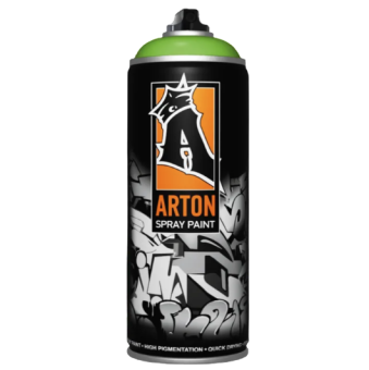 Краска аэрозольная Arton AF1007 флуоресцентная зеленая 400 мл