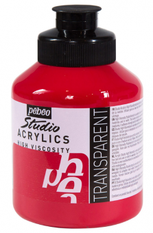 Краска акриловая Pebeo Studio Acrylics, 500 мл, цвет маджента