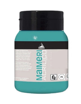 Краска акриловая Maimeri Acrilico Phthalo Turquoise (Бирюзовый фтало), 500 мл