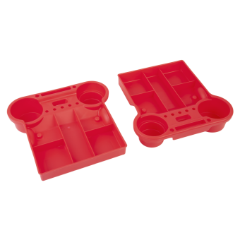 HANKO DET CHAIR Стул полировщика на колёсах с полками под бутылки и аксессуары