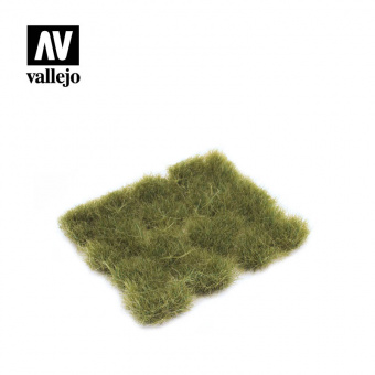 Vallejo Scenery Wild Tuft Dry Green Имитация темно-зеленая трава, сухой пучок, высота 12 мм