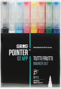 Набор маркеров Grog 02 APP Tutti Frutti (8 шт.)