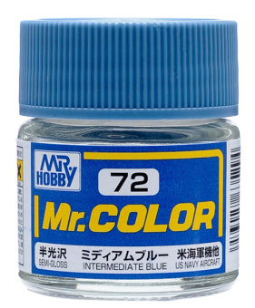 Mr. Hobby Краска 10 мл C72 INTERMEDIATE BLUE
