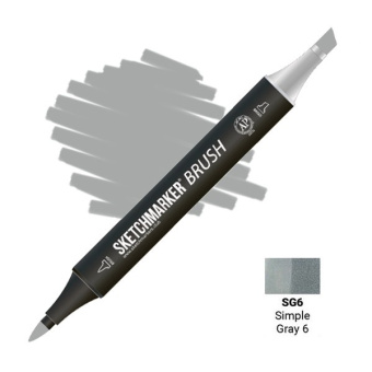 Маркер SKETCHMARKER Brush SG6 Simple Gray 6