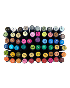 Набор спиртовых маркеров Finenolo в сумке-пенале (60 цв.)