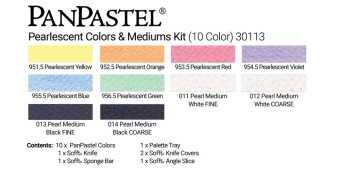 Набор PanPastel Pearlescent Colors & Mediums – Перламутровые цвета и медиумы (10 цветов)