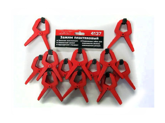 JAS 4137 Зажим пластиковый, 38 мм, набор 12 шт.