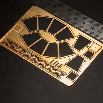 MiniWarPaint Столб фонарный "чугунный" 1-2 фонаря, размер L