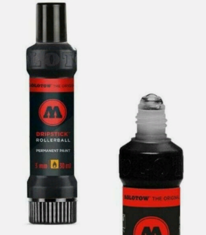 Маркер Molotow Dripstick Rollerball 3 мм signal black (сигнальный черный)