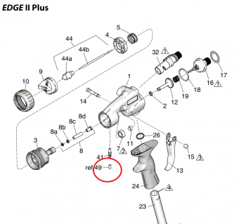 Graco 257099 Винт установочный с головкой под торцевой ключ (модель 17P654 EDGE II Plus поз. 49)