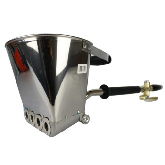 Штукатурный хоппер ковш Pegas 2721 с ручкой из нержавеющей стали, 4 л